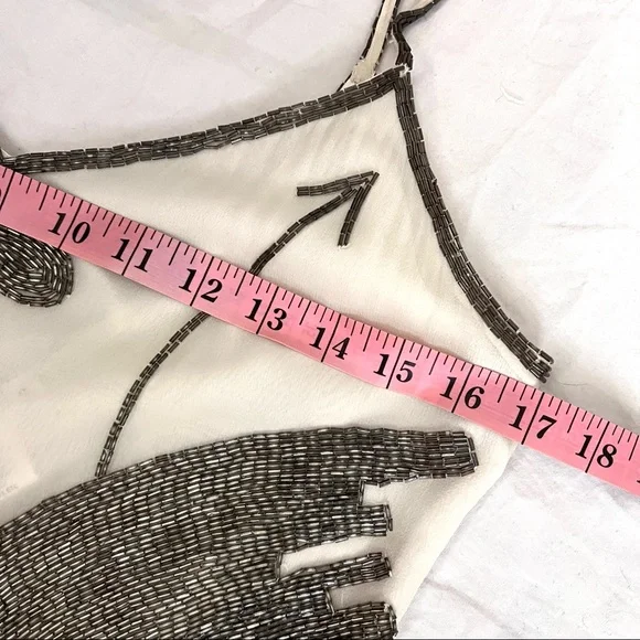 Creative Creations Bonwit Teller silk beaded slip dress - Picture 13 of 16